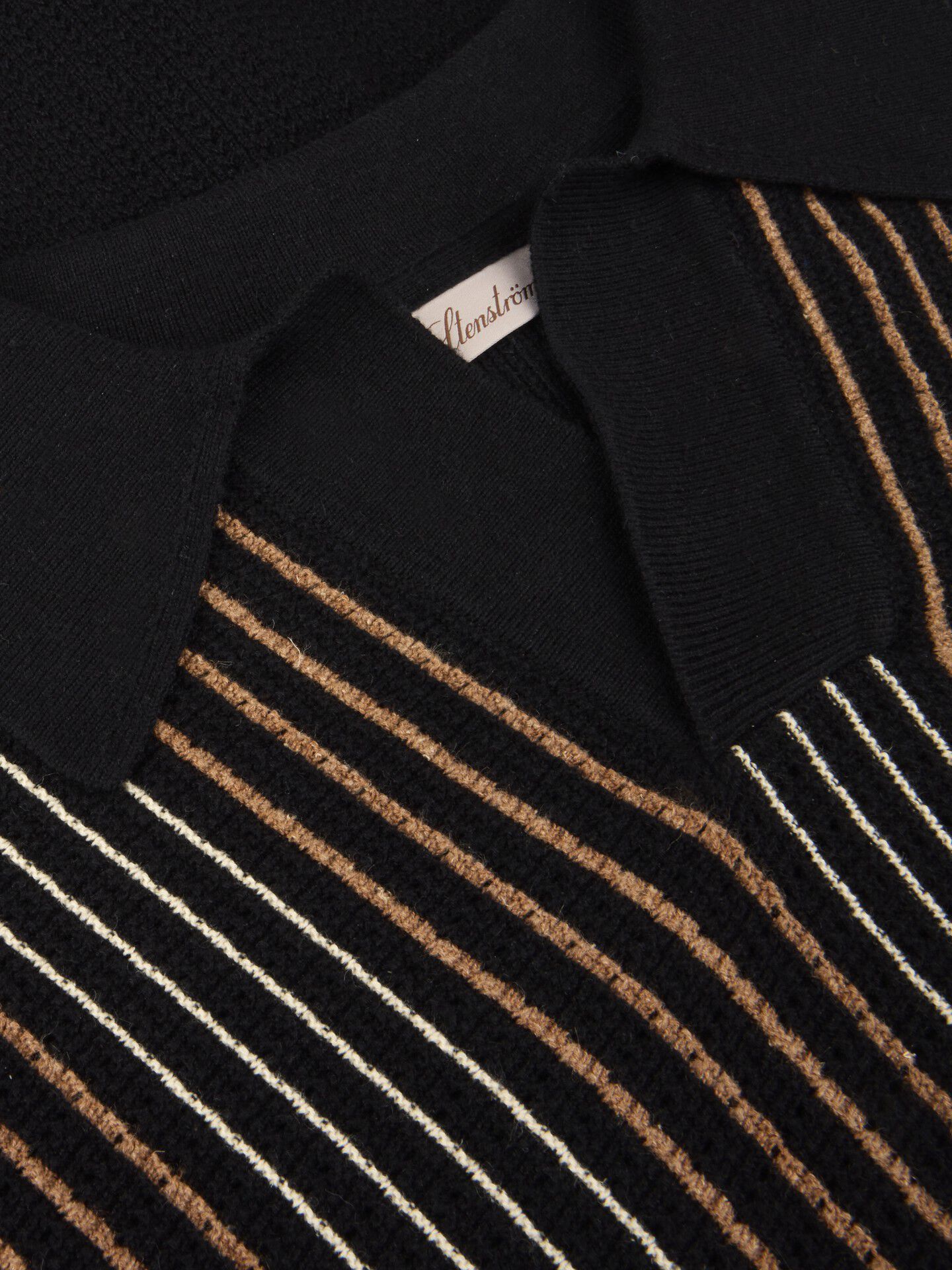 Polo Shirt Knitted Stripe Hemp / Supima Cotton
