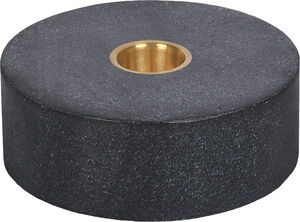Marble base Candleholder, Black, 3,5x10 cm