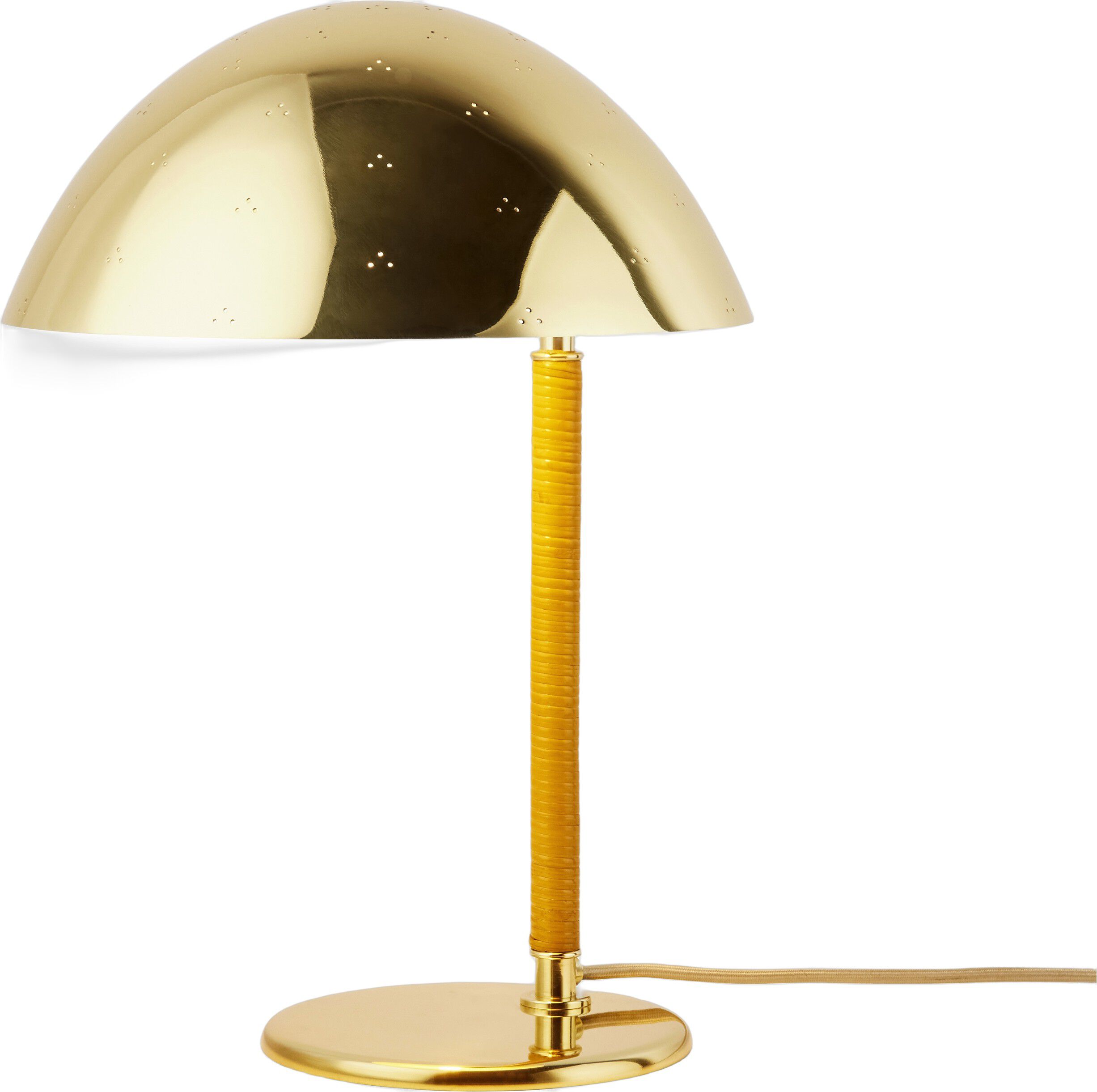 9209 Table Lamp Base: Brass, Shade: Polished Brass