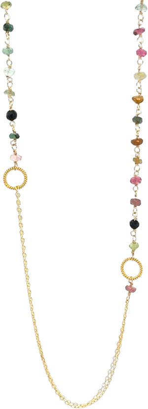 Sissi Tormaline Necklace - Gold