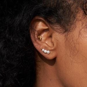 Aura earclimbers small - silver