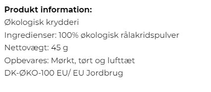 Lakridspulver, grov, BOB