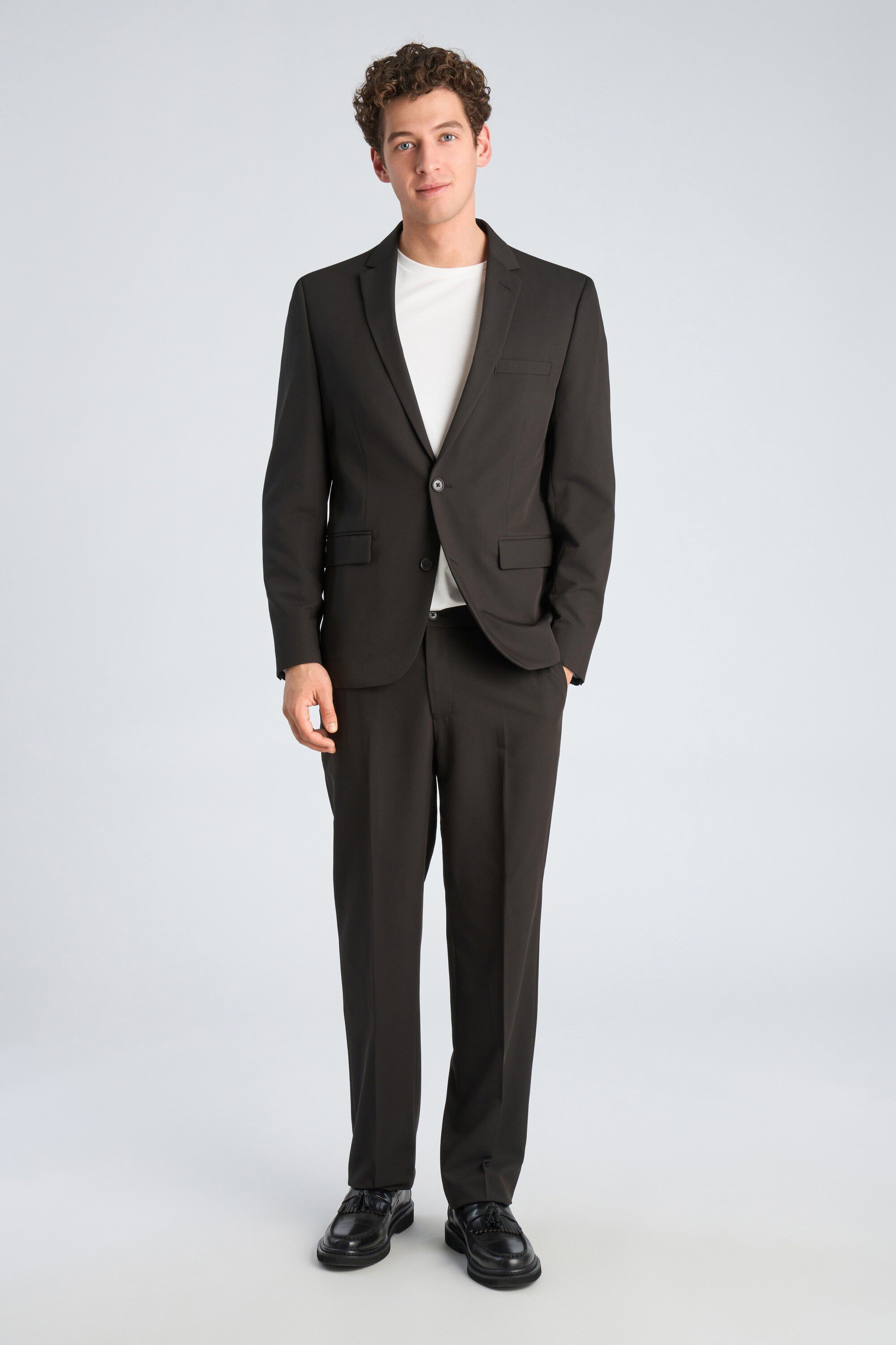 Fine twill stretch suit