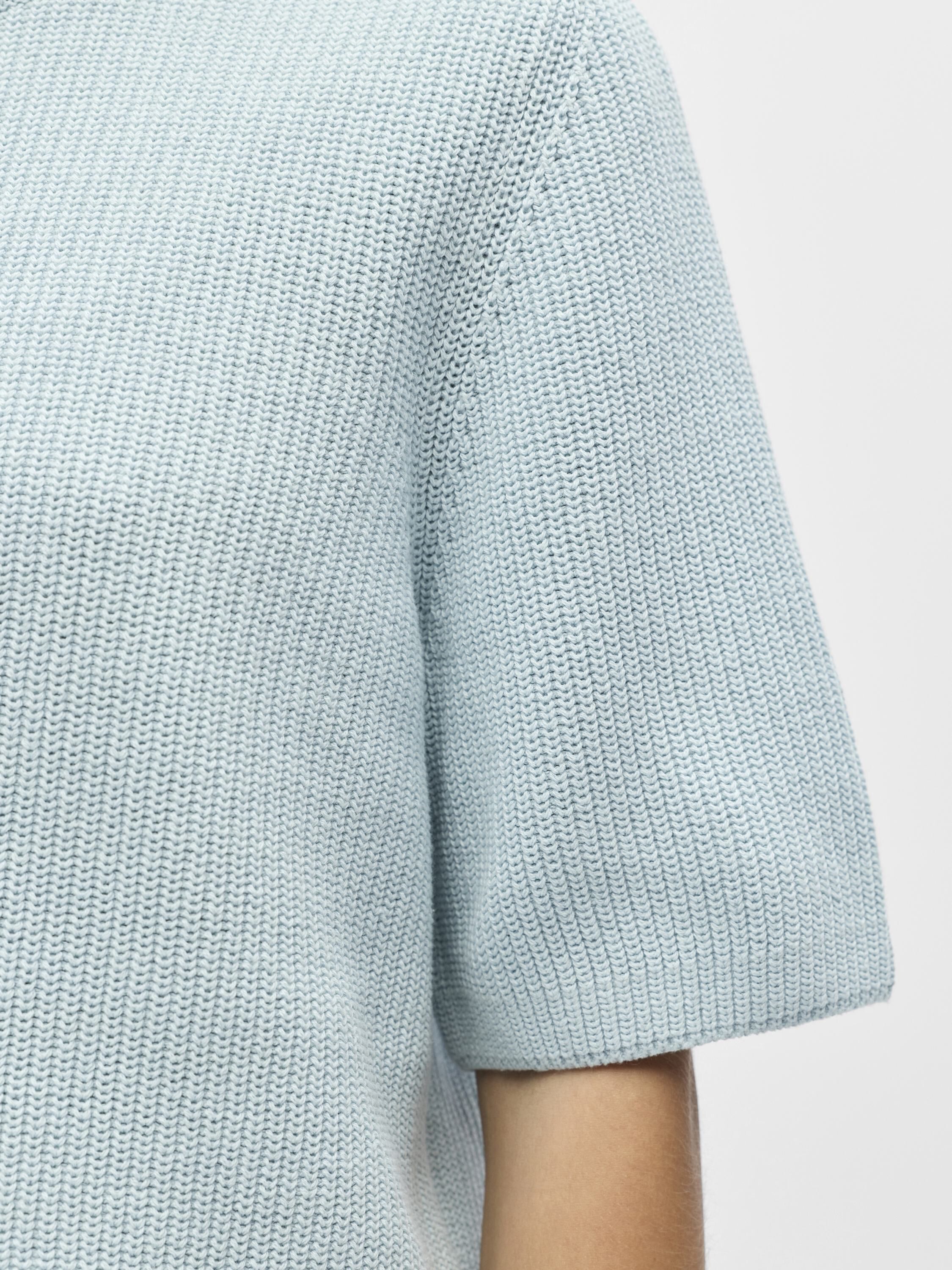 OBJFLO S/S RE KNIT PULLOVER NOOS