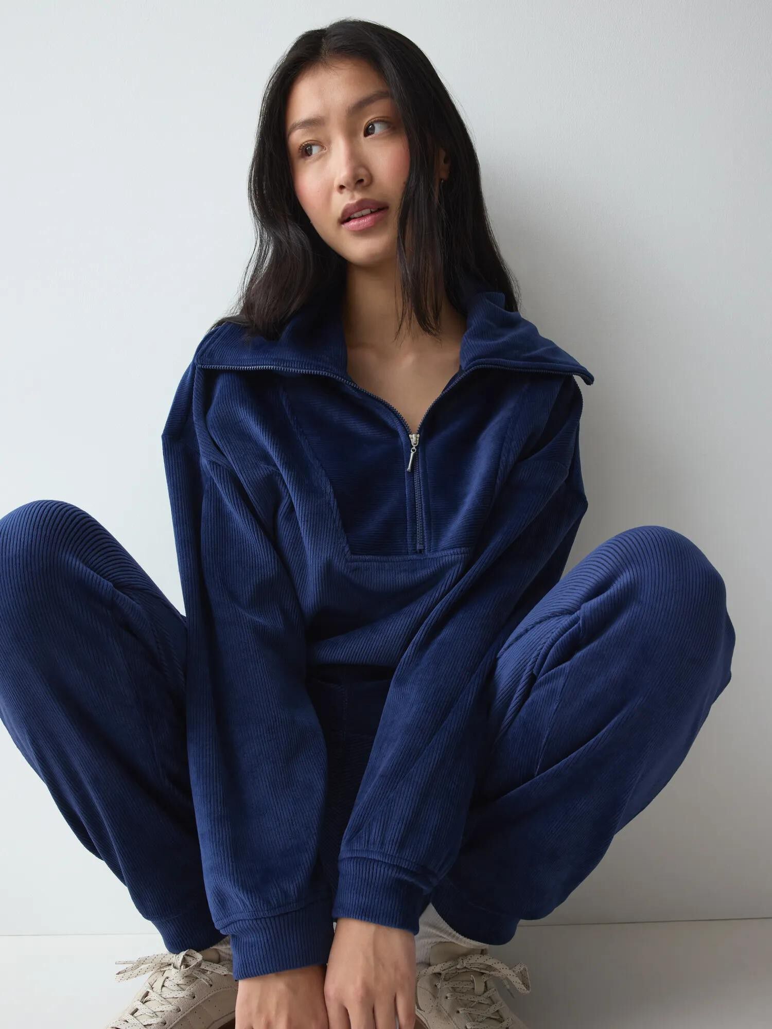 Velour Rib Sweater