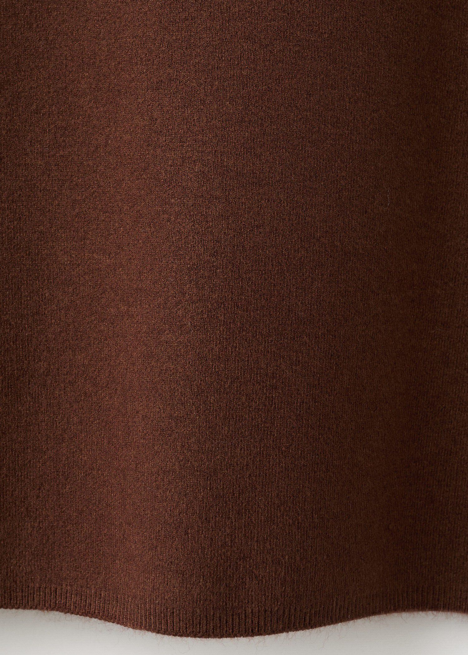 Knitted sweater with perkins neck