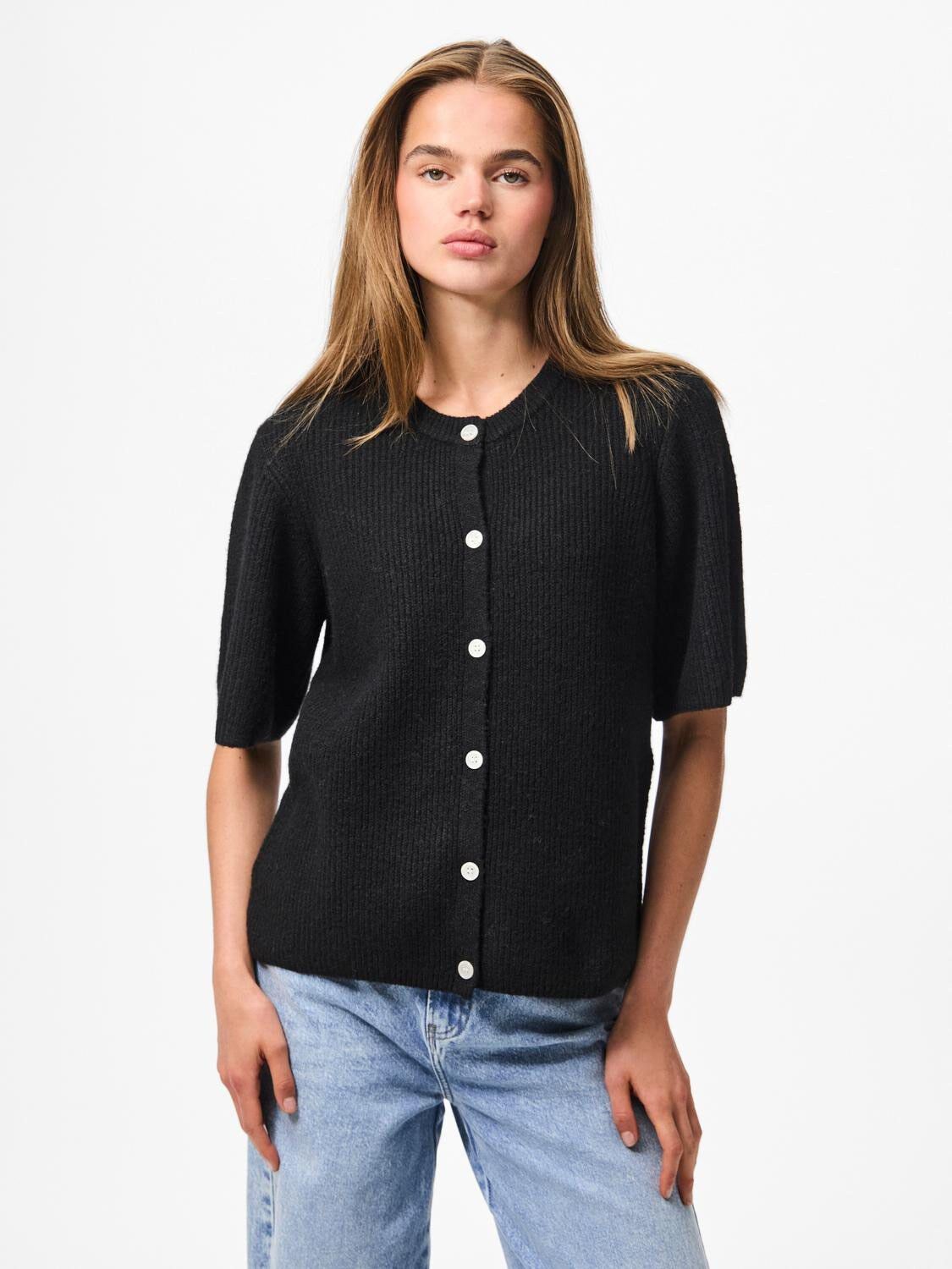 PCSILLY SS O-NECK KNIT CARDIGAN NOO