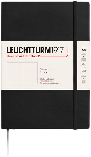 LT1917 Notebook A5 Blank SC - Black 318651