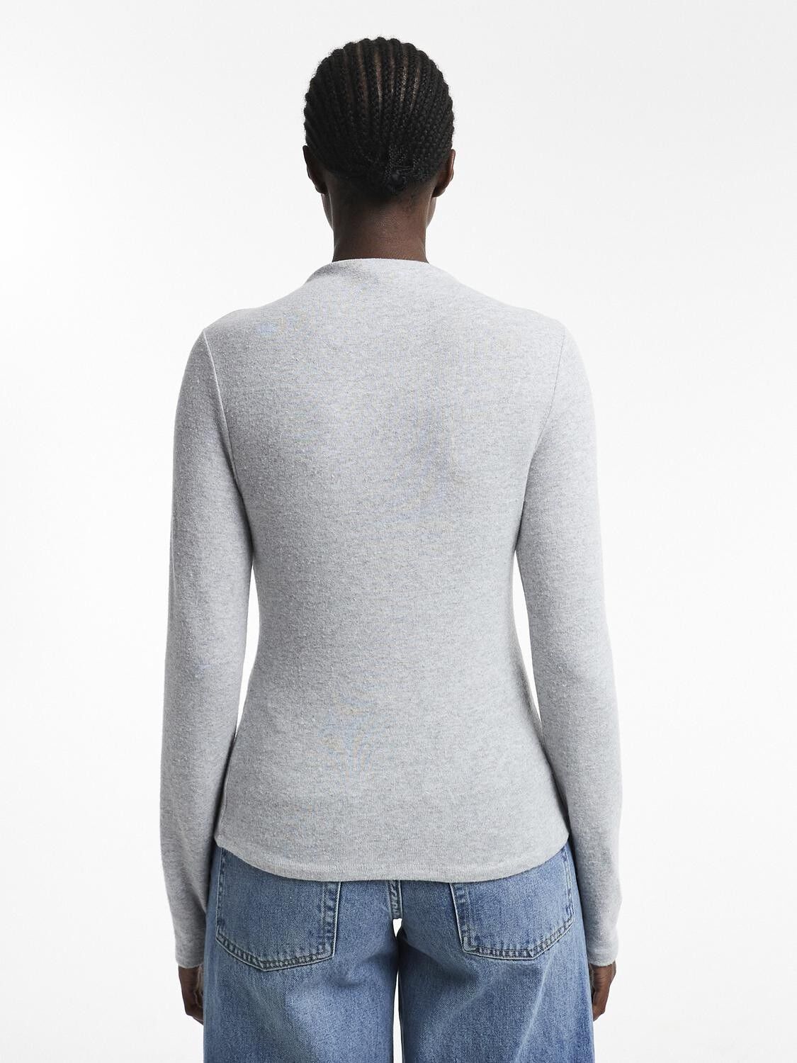 TSAGRETE LS BUTTON CARDIGAN TOP JRS