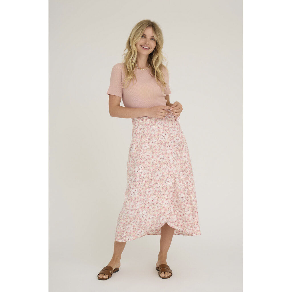 Peony wrap skirt