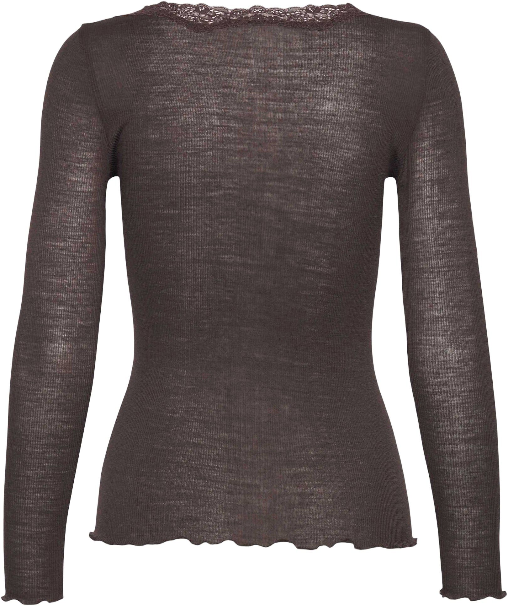 RWBurlington Wool LS V-neck Lace T-shirt