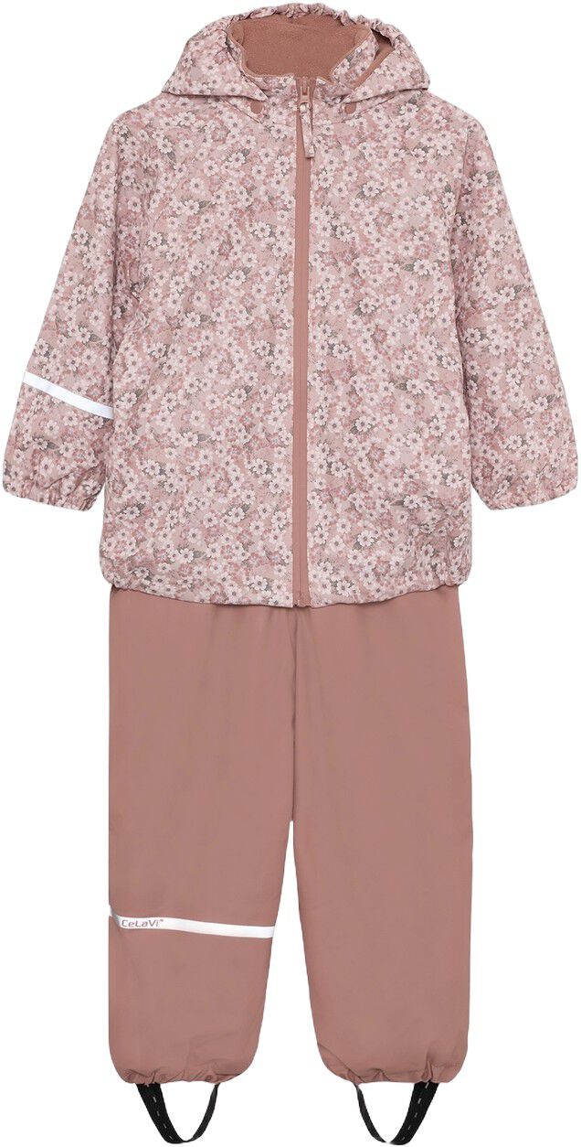 Rainwear Set - AOP, w. fleece