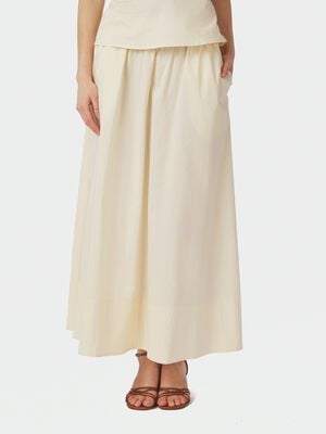 Yara Long Poplin Skirt