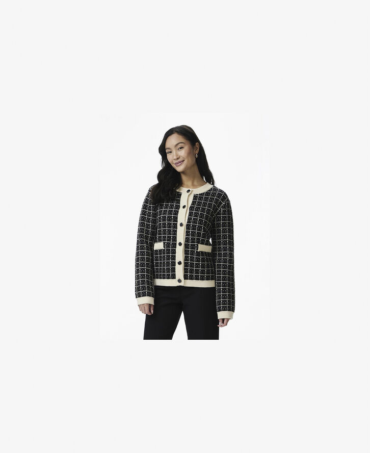 YASLIVIA LS SHORT KNIT CARDIGAN NOO