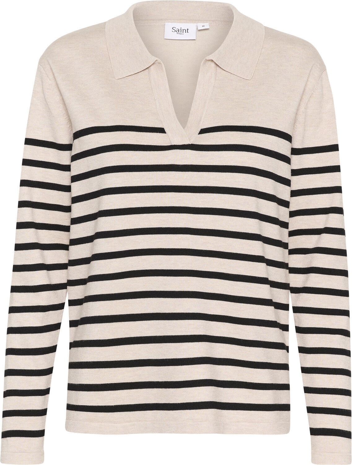 MilaSZ Striped Polo Pullover