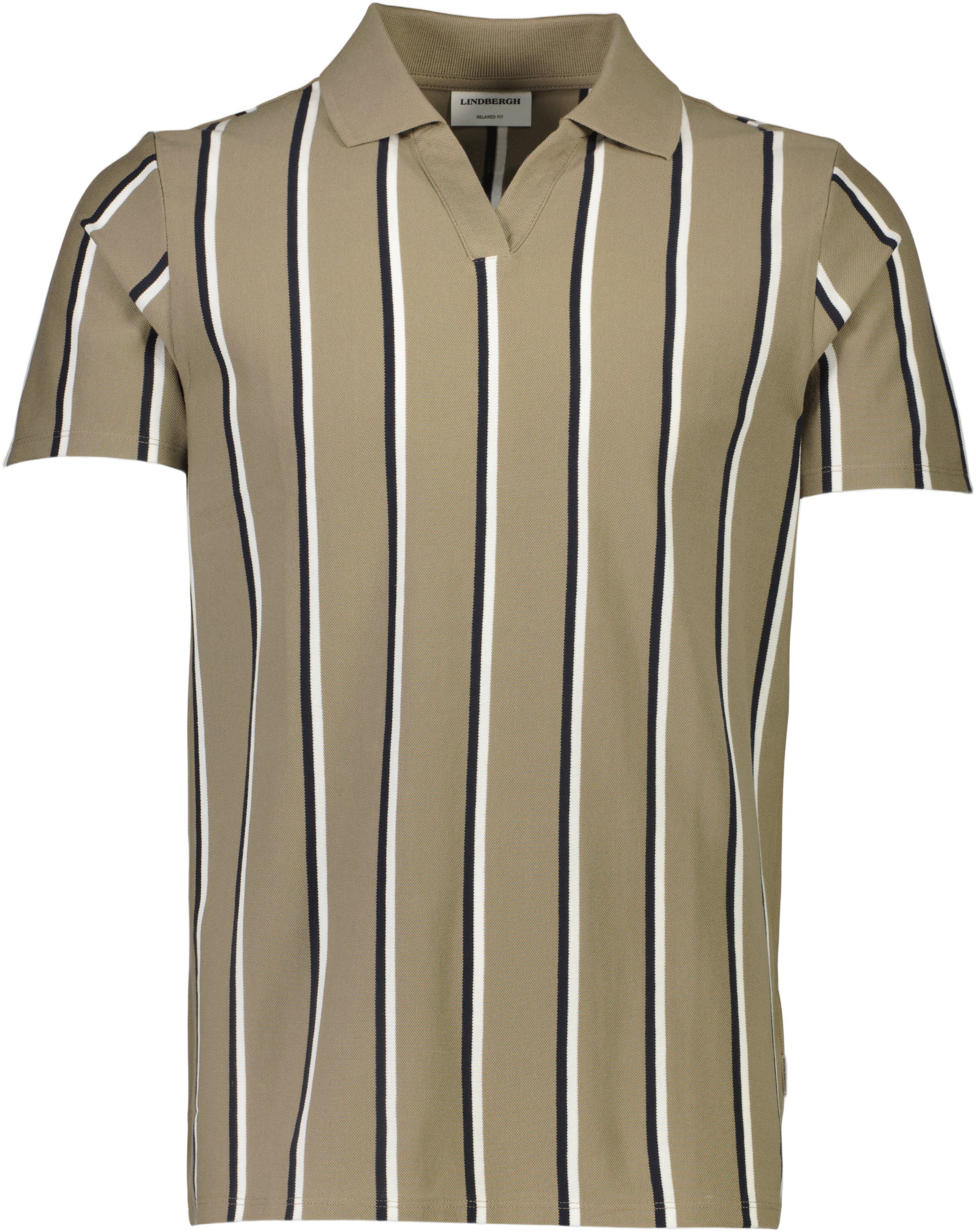Striped piqu&eacute; polo shirt S/S