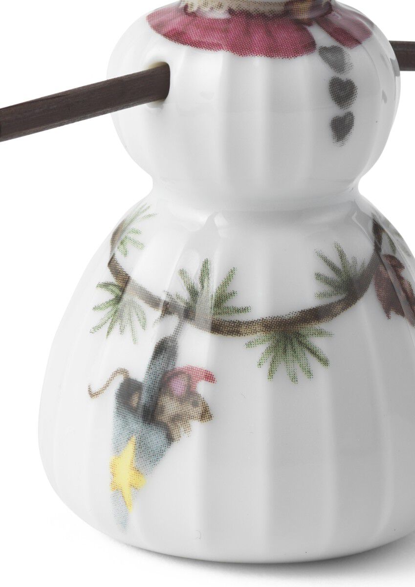 Hammersh&oslash;i Christmas Snepige H8 hvid m. deko