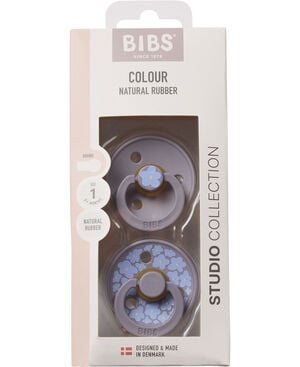 BIBS Pacifier Studio Colour 2 PACK Jasmine Latex Size 1 Foss