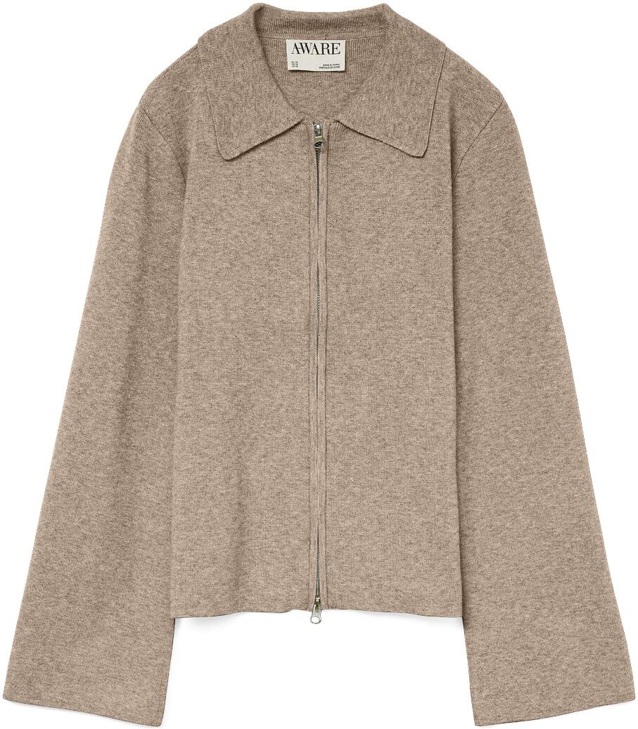 AWHANNA 2/4 ZIP KNIT CARDIGAN