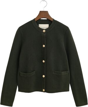 CONTRAST KNIT CARDIGAN