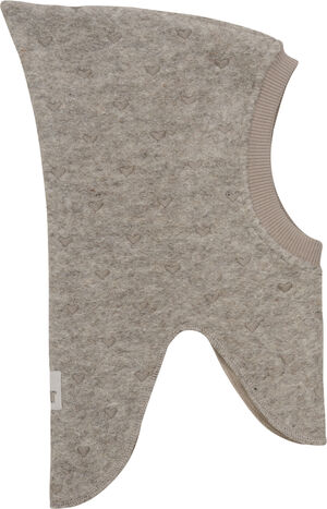 Balaclava Hearts Emb. Wool