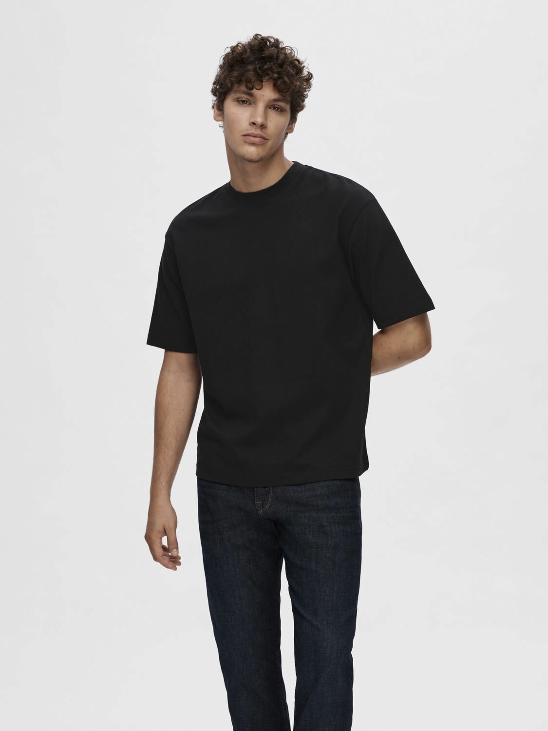 SLHLOOSEOSCAR SS O-NECK TEE NOOS