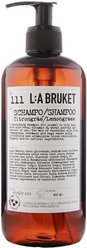 Shampoo Lemongrass 450 ml.