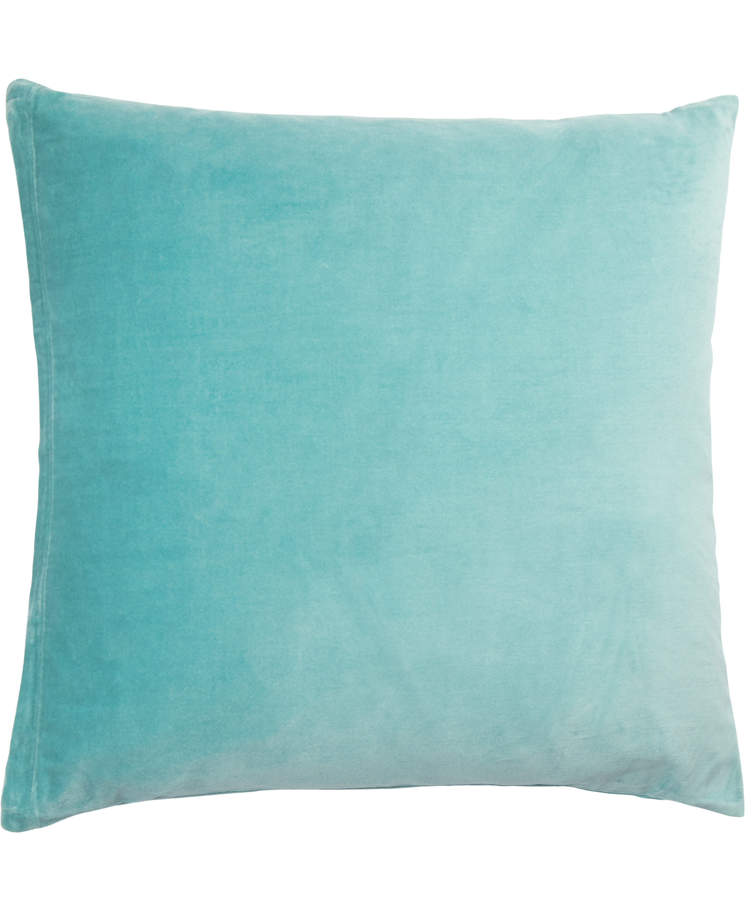 VELVET/LIGHT BLUE, PYNTEPUDE 48x48 CM