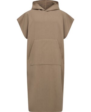 Poncho flat one side/terry back khaki One Size