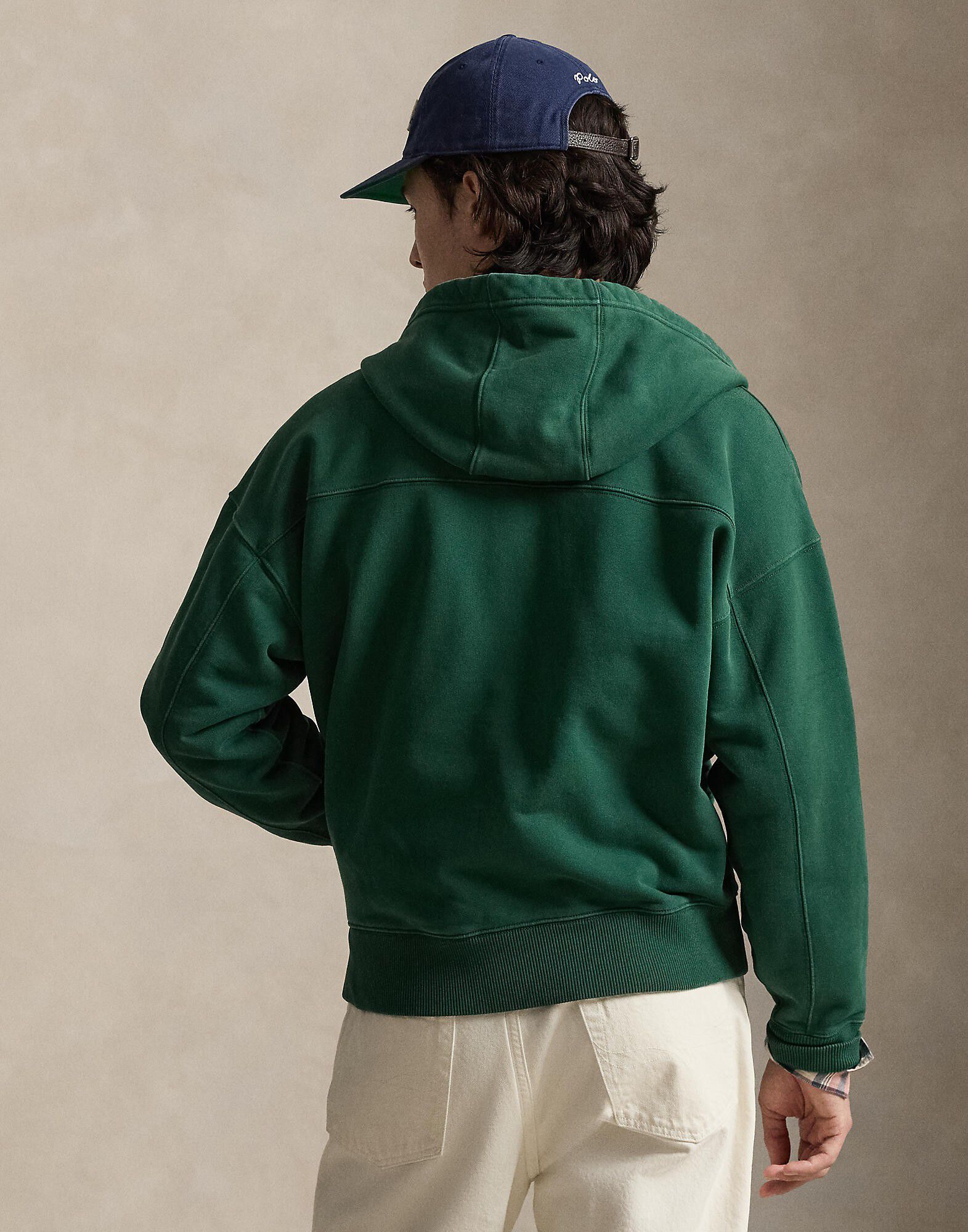Relaxed Fit Loopback Fleece Hoodie