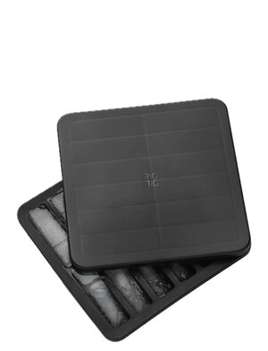 FREEZE-IT isterningbakke med låg H 2. 5 cm black
