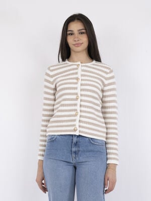 Limone Stripe Knit Jacket