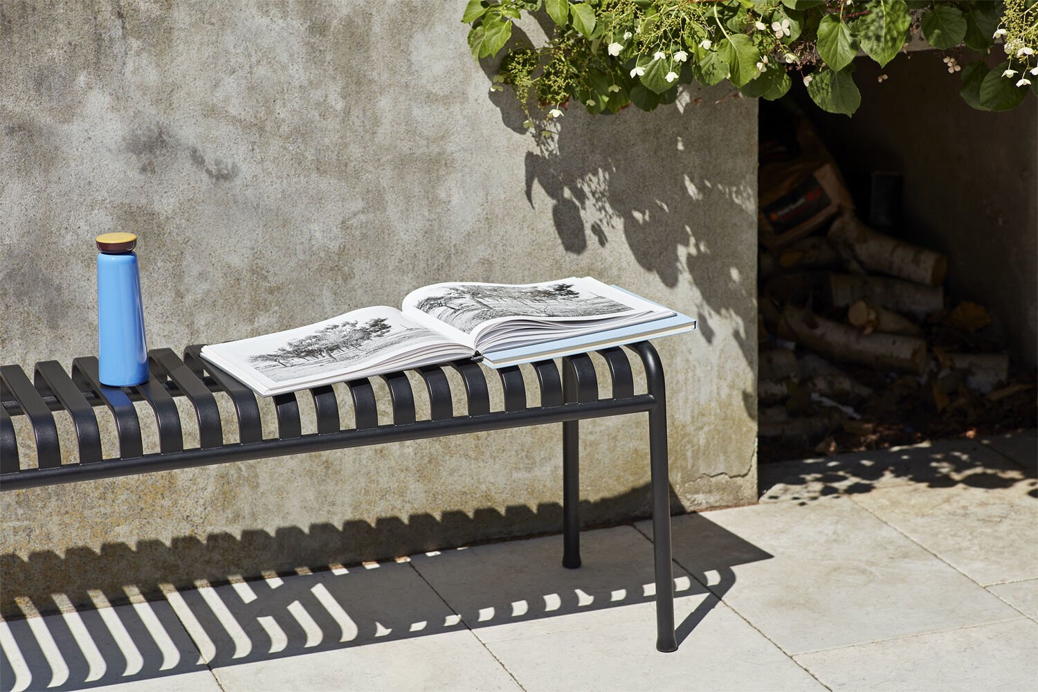 Palissade Bench-Anthracite powder c