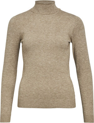 OBJTHESS L/S ROLLNECK KNIT PULLOVER