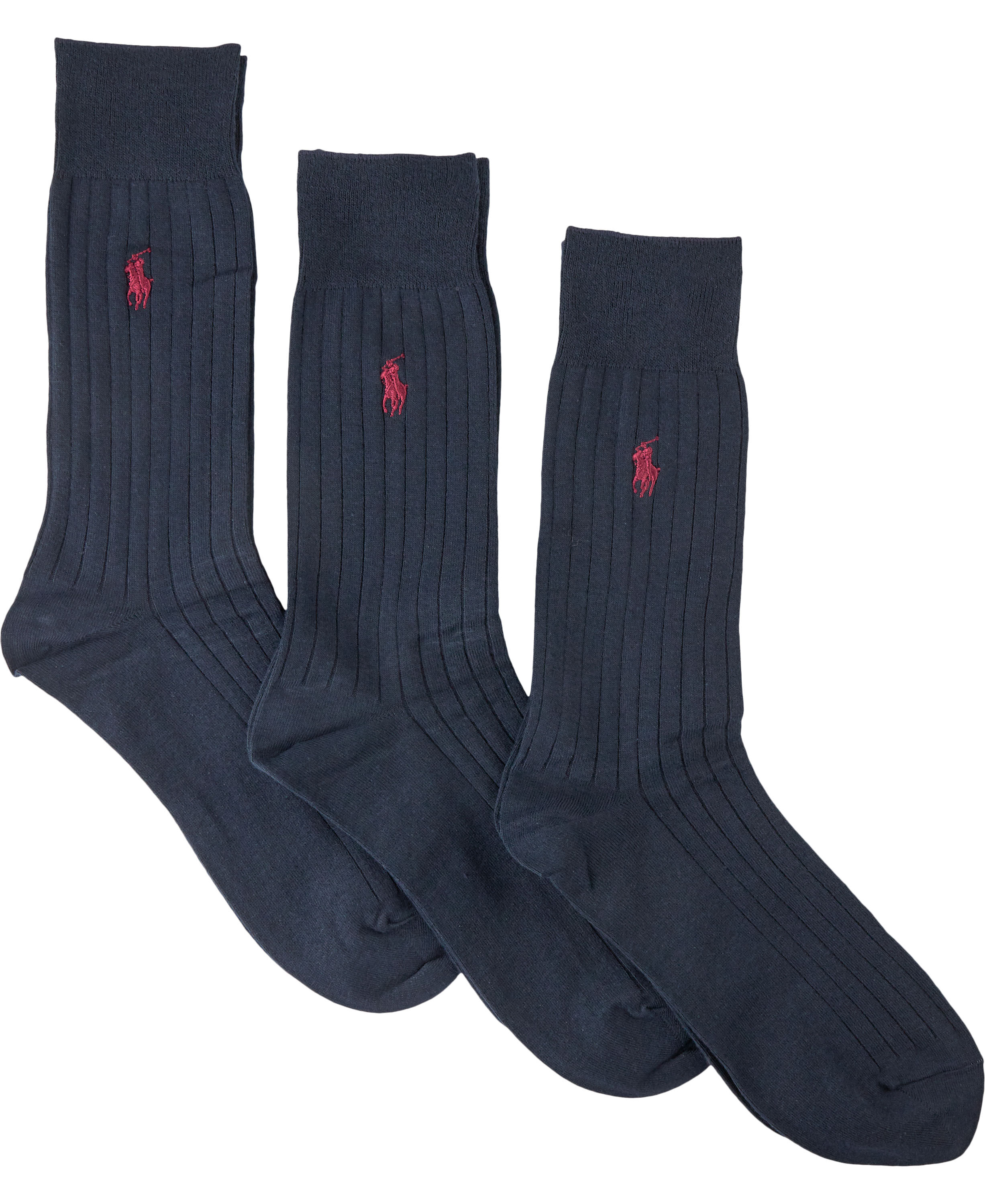 Ribbed Crew Sock 3-Pack