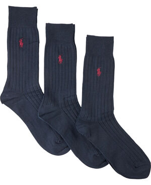 Ribbed Crew Sock 3-Pack