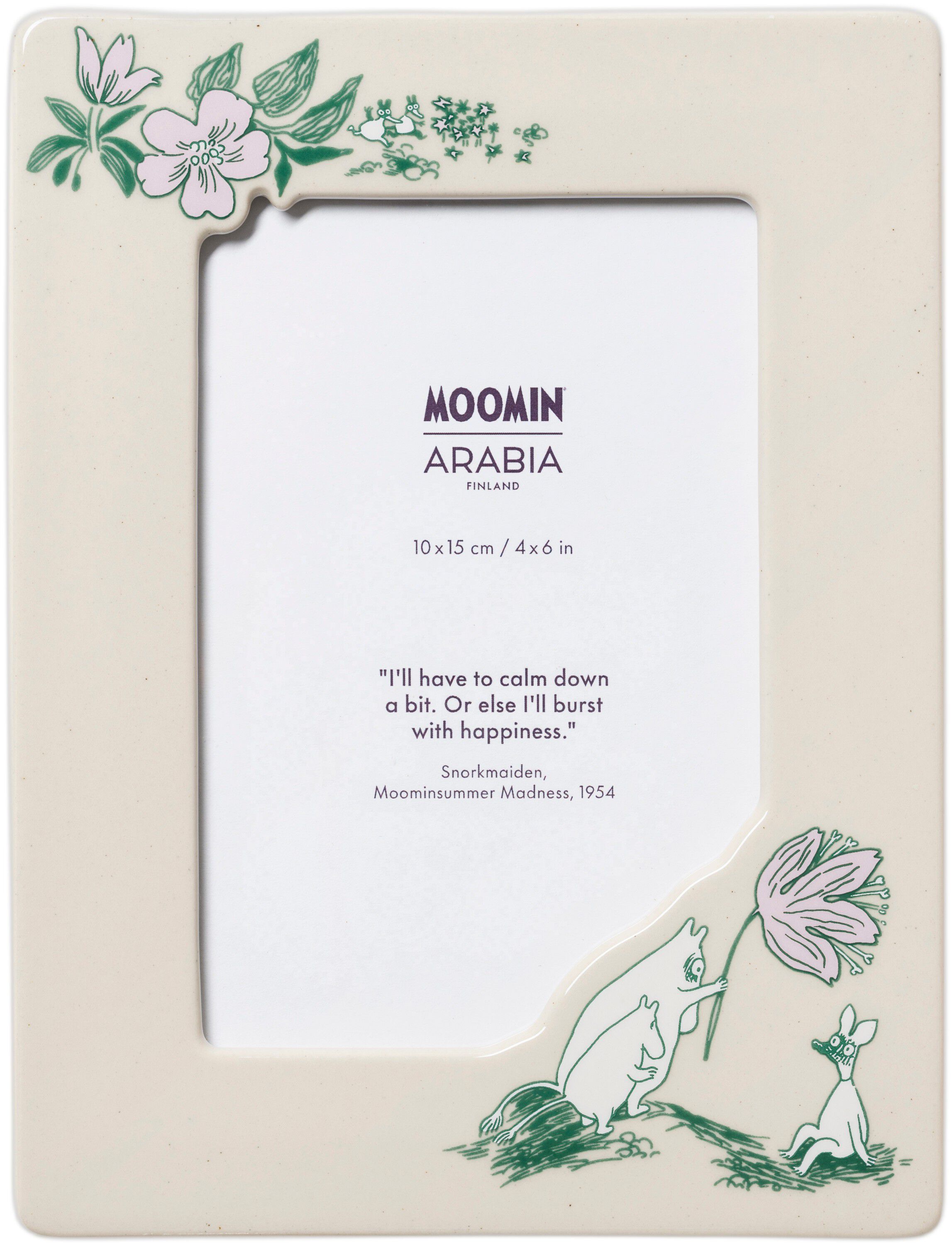 Moomin Arabia 10x15cm billedramme Vildblomst Genanvendt Interi&oslash;r