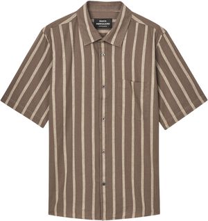 Cotton Linen Victor Stripe Shirt SS