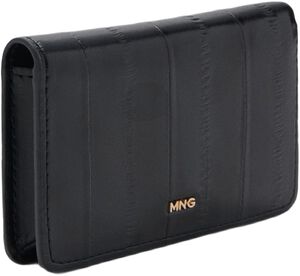 Small wallet with leather-effect fi