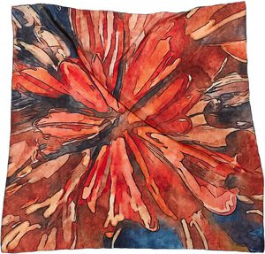 ORANGE FLOWER Scarf