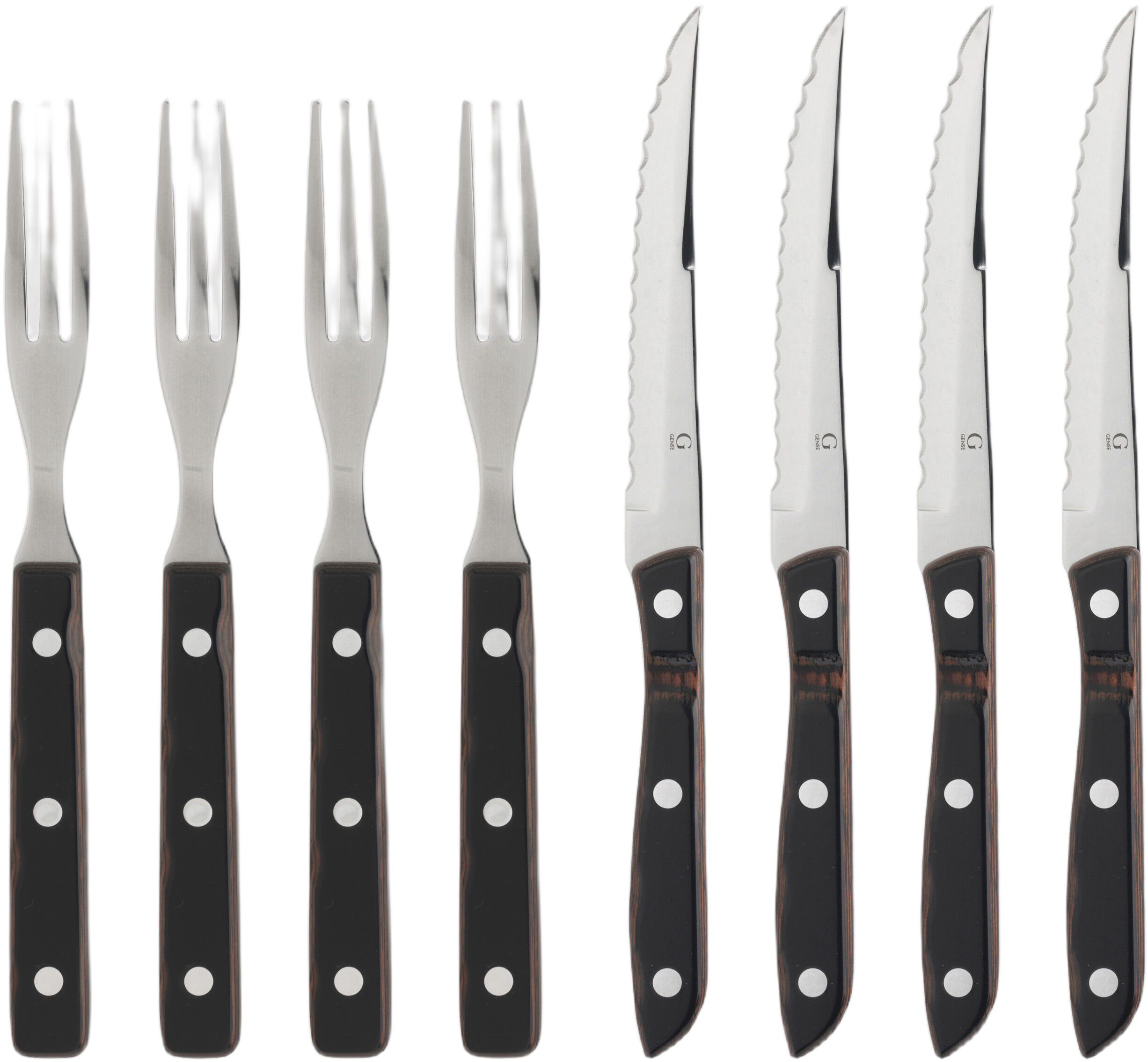 Steakbestik/grillbestik Old farmer classic 8 dele Tr&aelig;/St&aring;l