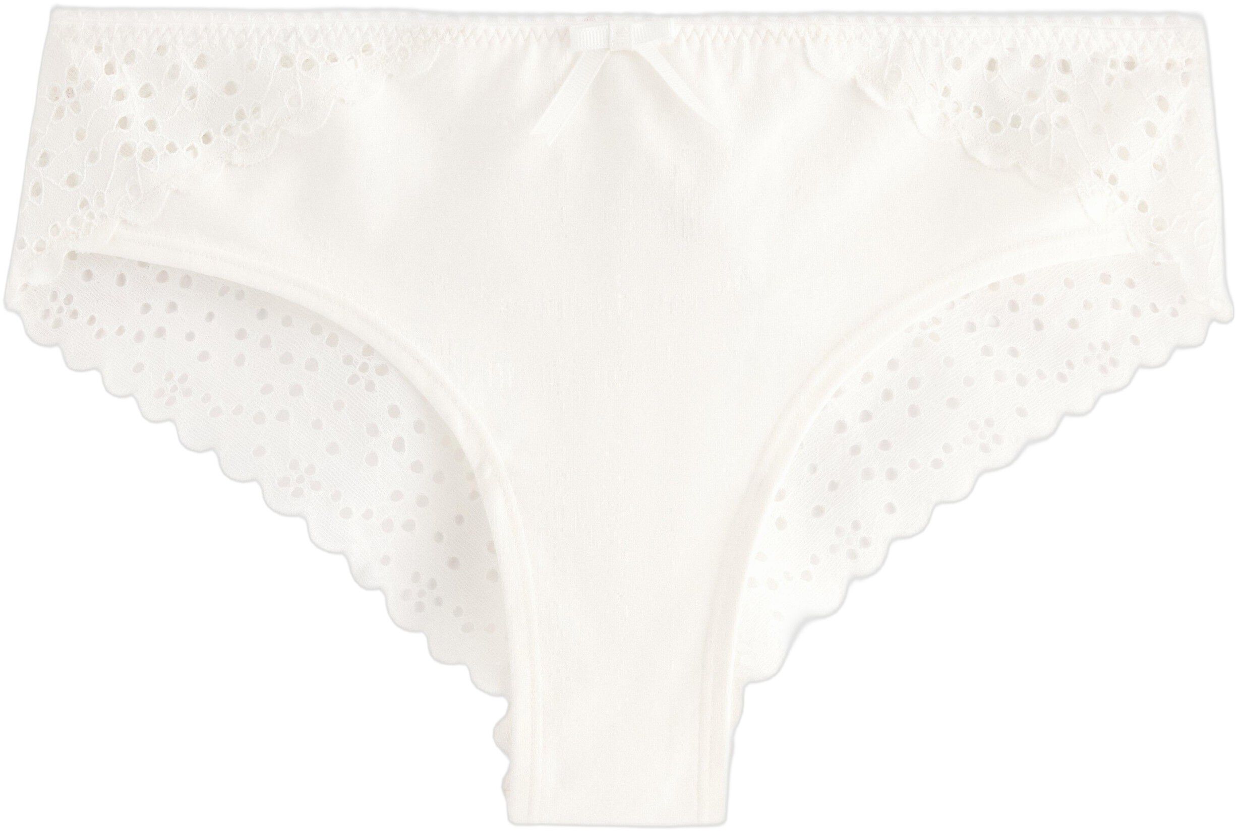 Brazilian trusser med broderie anglaise