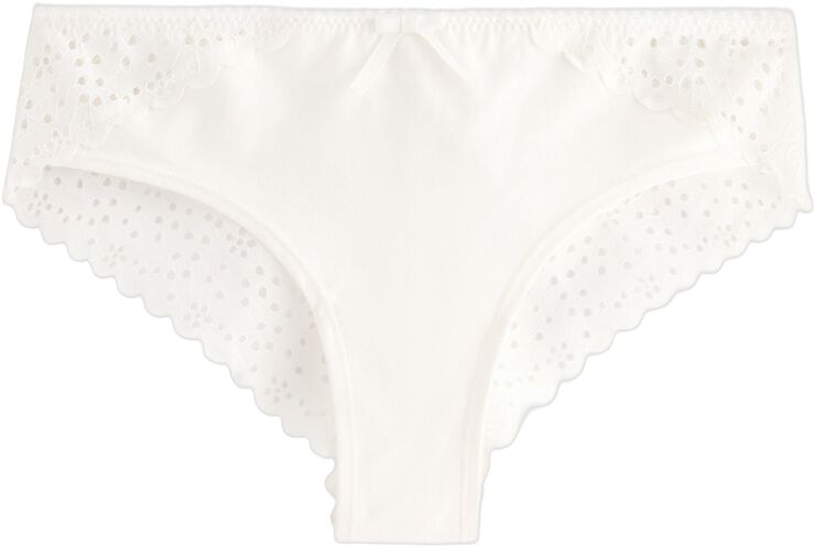 Brazilian trusser med broderie anglaise