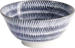 Mino Blue Mixed Bowls Tayo Bowl 15x7cm Kanna 21648 6/48