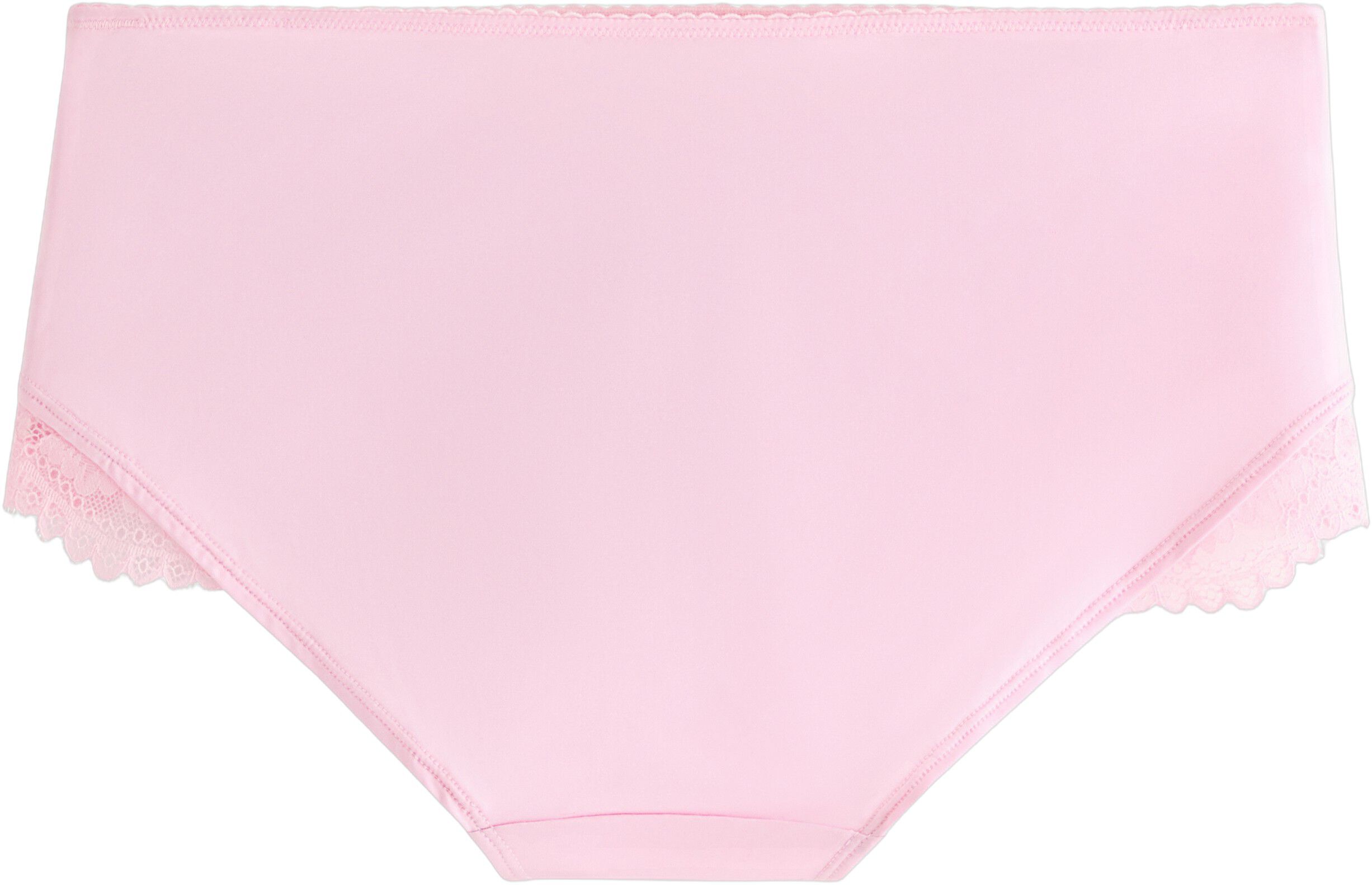 Briefs with a regular waist, lace d