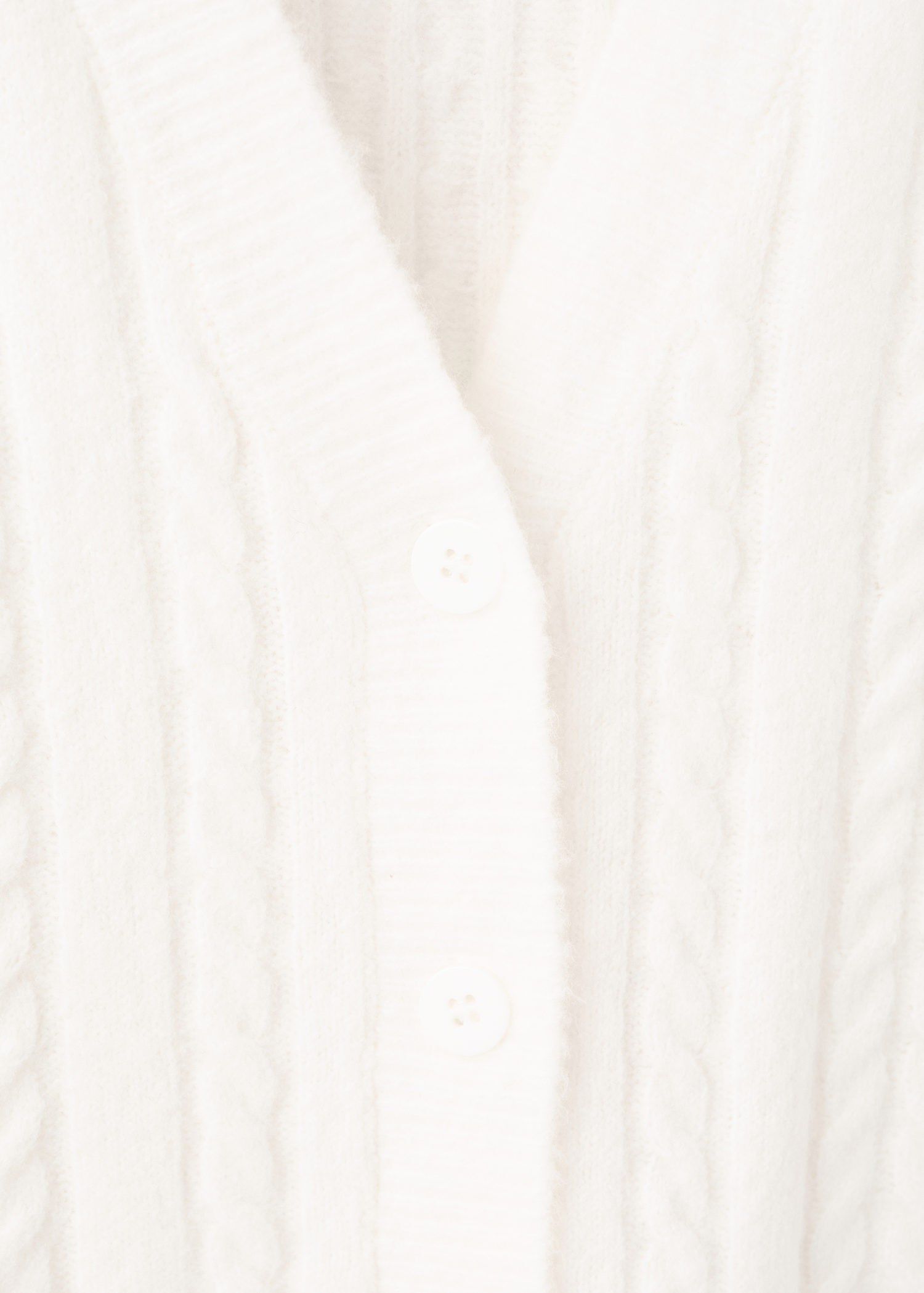 Knitted braided cardigan