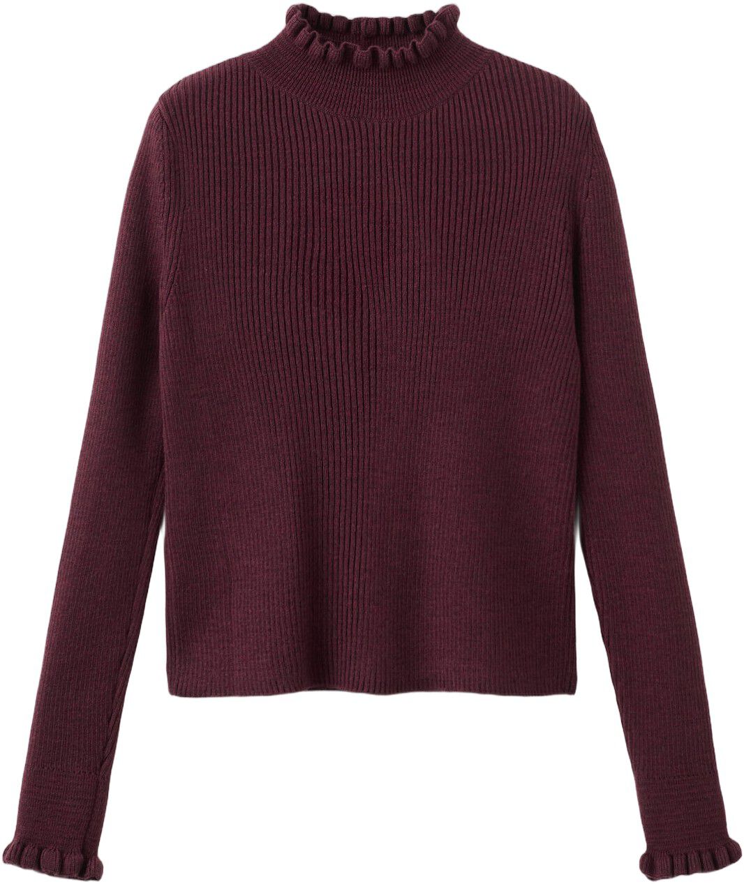 Scalloped edges sweater