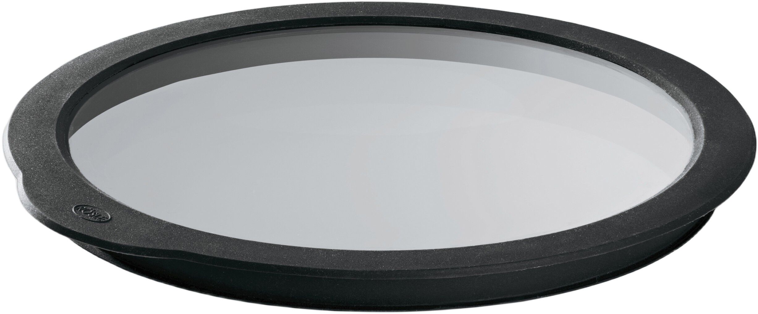 Glasl&aring;g 28 cm Klar/Sort Glas/Silikone