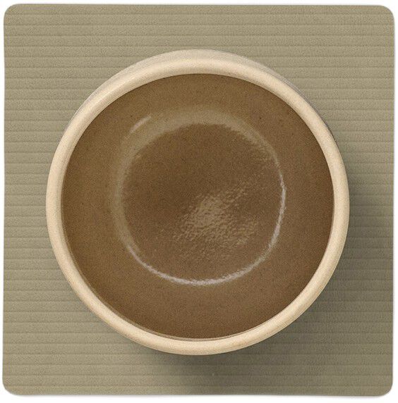 Glass Mat Square Corduroy Herbal Dust