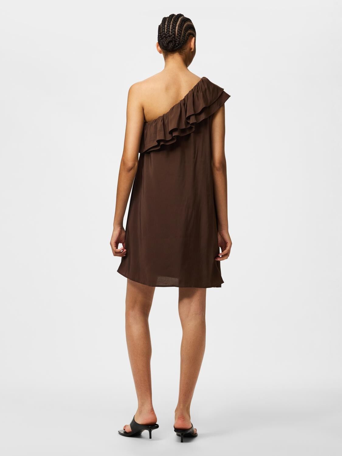 PCPENELOPE ONE-SHOULDER DRESS WVN